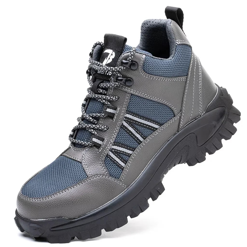 Thick Safety Boot Anti-smash Steel Toe Men's Safety Shoes Non- slip Puncture-Proof Security Shoes For Work
