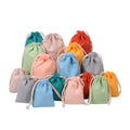 LINNA NBD0912 9X12Cm Drawstring Jewelry Pouch Customizable Color & Size Cotton with Custom Logo for Makeup & Hairpin Storage