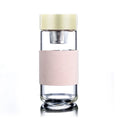 FX Factory New Design 400ml Borosilicate Glass Water Bottle Tea Mug with Silicone Handle and Tea Infuser Cup