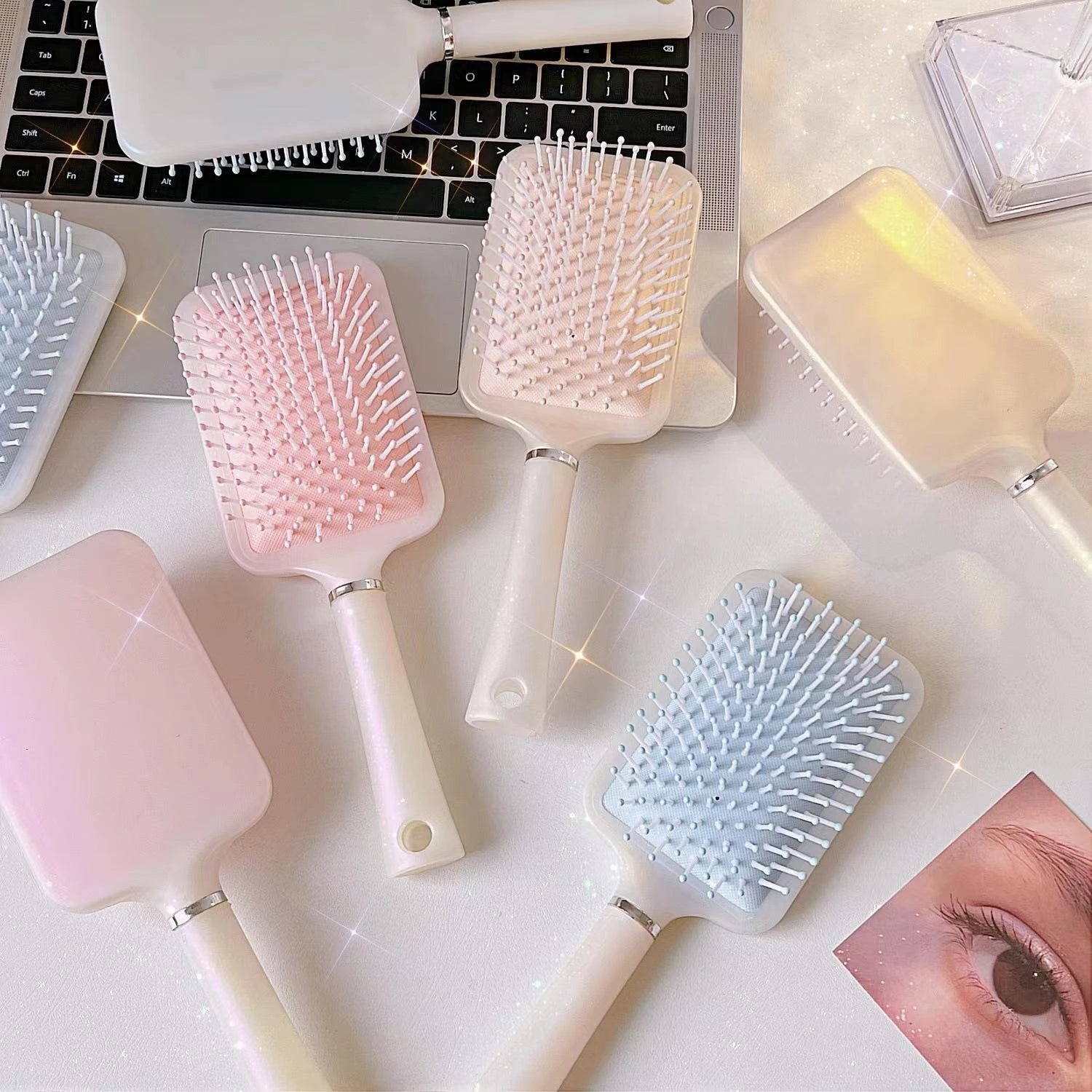 Factory Direct Wheat Straw Scalp Massage Hair Comb Curl Airbag Brush Care Air Cushion Comb
