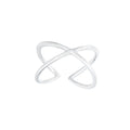 925 Pure Silver Opening Ring Simple Crossover Pure Silver Jewelry Wholesale 2022 New Trend Personality
