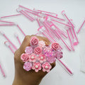 Private Label Custom Colorful Lash Brushes Mascara Wand Eyelash Brush Mascara Spoolie Cleaning Brush Tube