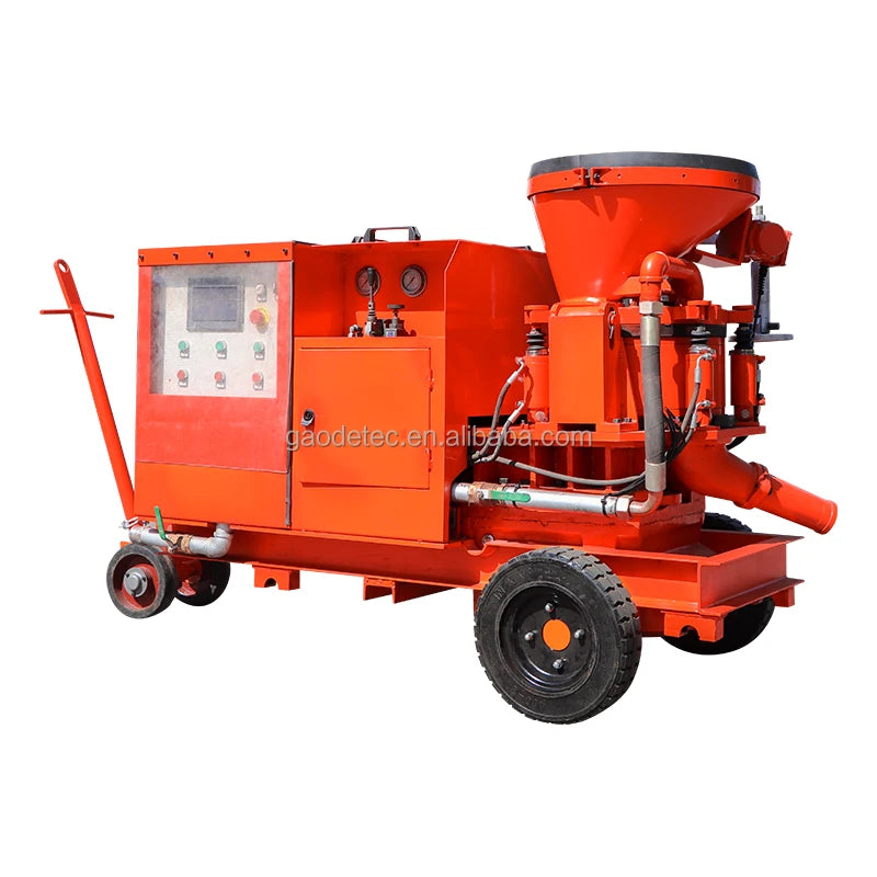 9.5m3/h Dry and Wet Shotcrete Machine for Spraying and Conveying Fine Gravel and Crushed Stone Shotcrete Machine for Sale