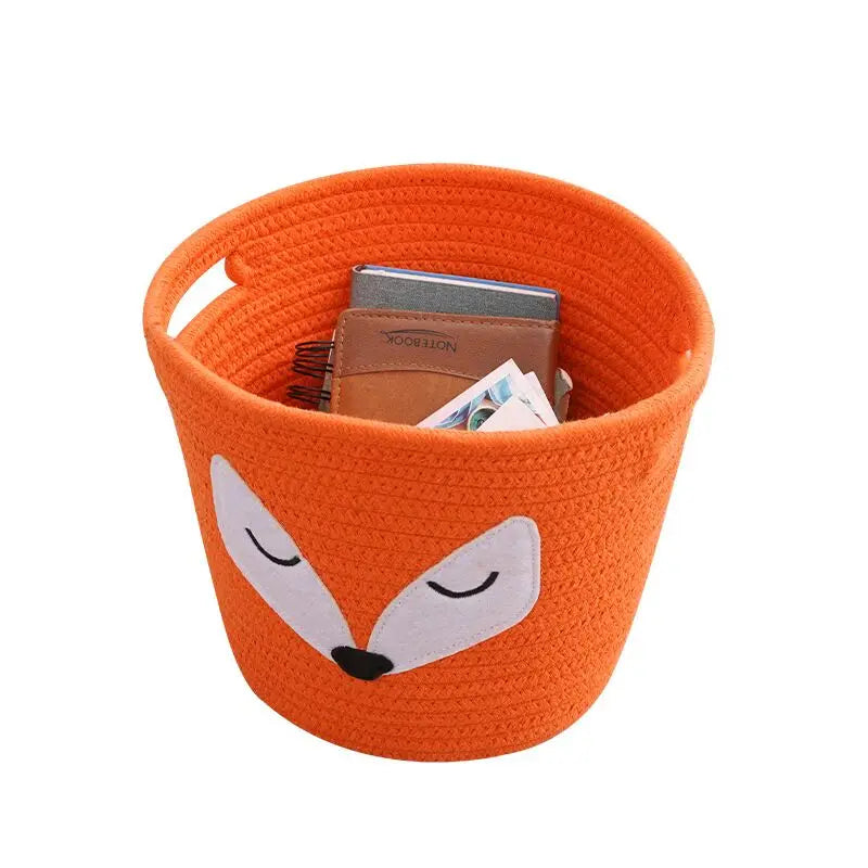 Homeplus Christmas Cotton Rope Storage Basket Kids Caddy Cotton Rope Basket