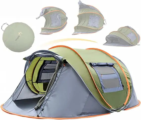 Portable Outdoor Branded Tent Beach Camping Simple Multi-Person Waterproof Camping Tents for Hiking