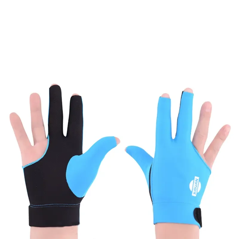 Professional Xiguan Left/Right Hand Billiard Gloves 3 Fingers Open Finger Pool Glove for Sale