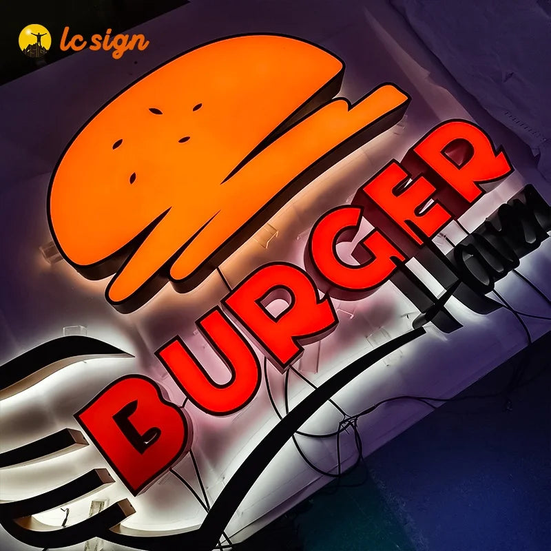 Outdoor Big Logo LED Illuminated Sign Business Advertising LED Letters