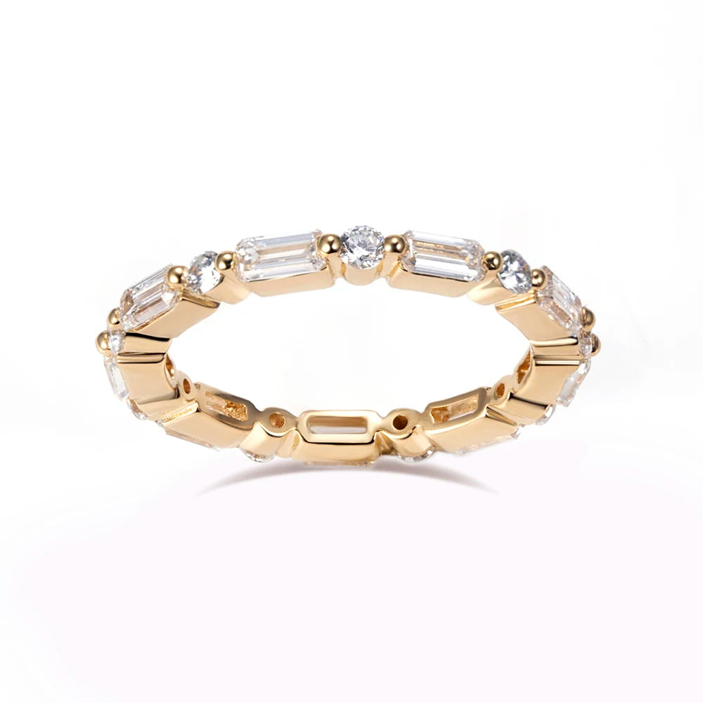 MSR-1646 18K Yellow Gold Lab-Grown Diamond Engagement Ring