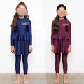 Islamic Modest Swimwear for Girls Long Sleeve Burkini 2-Piece Swim Suit with Hijab Swimwear for Modest Women