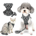 New Pet Cat Dog Leash Chest Back Set Mesh comfort Adjustable Vest Type Explosion-proof Flush Clothes