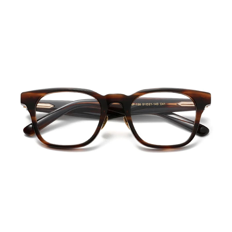 Benyi Classics High Vintage Stylish Rectangular Thick Acetate Glasses Frame Hot Sale Custom Fashion Anti Blue Light Eyeglasses