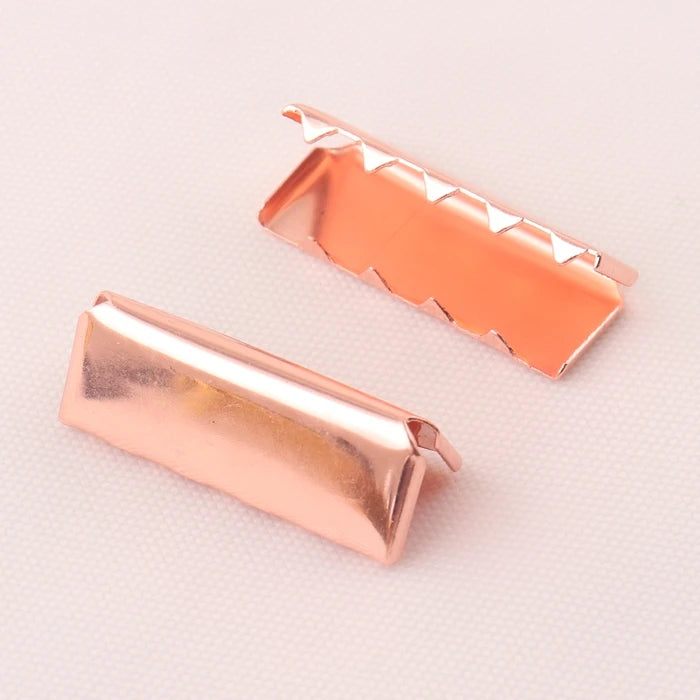 1 Inch Metal Belt Strap Cord End Crimp Tip Clips