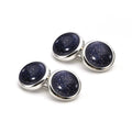 Wholesale Sand Agate Stone Reversible Elegant Cufflinks Custom Mens Suit Shirt Fashion Accessory Wedding Tuxedo Trendy Jewelry