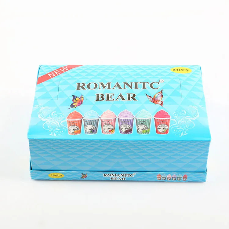 6Colors Ice Cream Lip Balm Cute Lipstick Moisturizing Korean Cosmetics Long Lasting Lip Balm Winter Protect Lips Care Balm