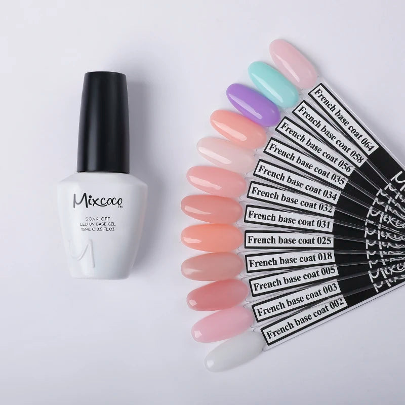 Wholesale Nail Supplier Soak Off Gel Polish Rubber Base Coat for Long Time Lasting UV Nail Gel Polish Top Base Coat