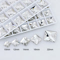 Dongzhou Square Shaped Sew on Crystal Flatback Glass Rhinestones Wholesale Loose Crystal Beads Garment Shoes Diy Accessories