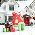 4.5m Waterproof Hat Shaped Christmas Inflatable House Courtyard Blow up Xmas Tent Inflatable Santa Tent nflatable Christmas Tent