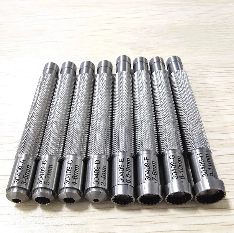 High Quality 8PCS Set Watch Repair Tool Hand Twist Drill Watch Energy Adjustment Time