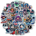 50Pcs Cartoon Fashion Nasa Astronaut Sticker Logo for Boy Promotion Gifts Waterproof Vinyl Die Cut Luggage Stickers