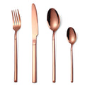 Elegant Silverware Set Stainless Steel Gold Cutlery Set Flatware Knife Spoon Fork