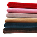 Competitive Price Soft Wholesale Solid Polyester Velvet Stretch Fabric for Clothing