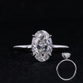 Starsgem Wedding Jewelry Oval Cut  Moissanite Ring 14k Gold Jewelry