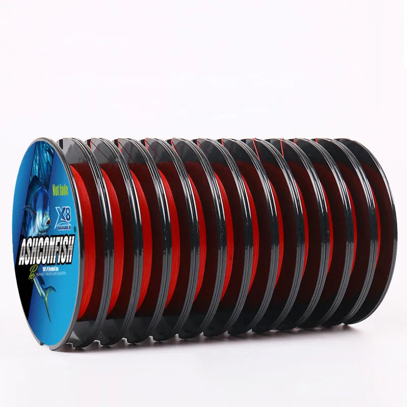1000M (100M*10) Connected Spool Never Fade PE Multifilament Braided Floating Eco-Friendly Fishing Line 6-100LB for Lake Stream