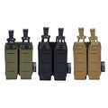 TOPTACPRO Tactical 9mm Mag Pouch MOLLE Hunting Double Mag Carrier Laser Cut 9mm Magazine Pouch