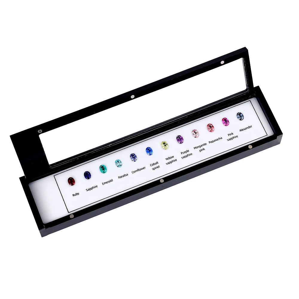 Color Gemstone Plate Guideline Diamond Master Stone Set Diamond Dealer Tools Contrast Diamond Loose Gemstone Color Master Set