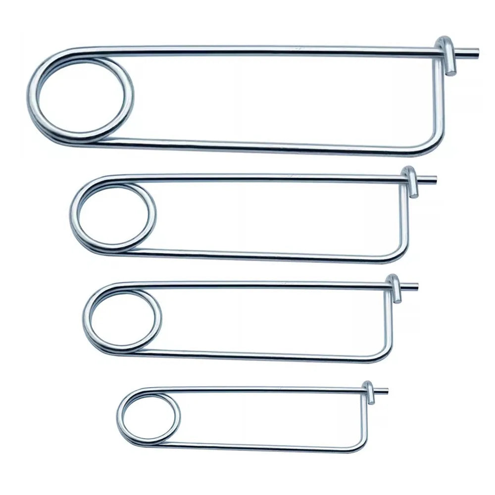 Brooch Shape Cotter Safety Pins Spring Pin Quick Locking Fastener for Farm Lawn Garden Snapper Pins Safety Fastening Component