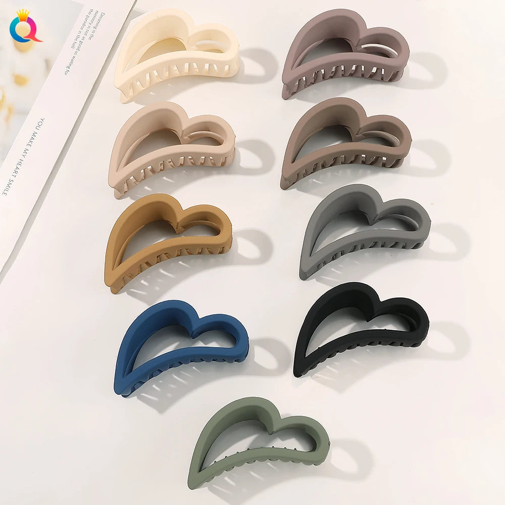QIYUE Women's Fashion Hair Claw Clip New Design Acrylic Hair Accessories for Ponytail Extension Lovely Style