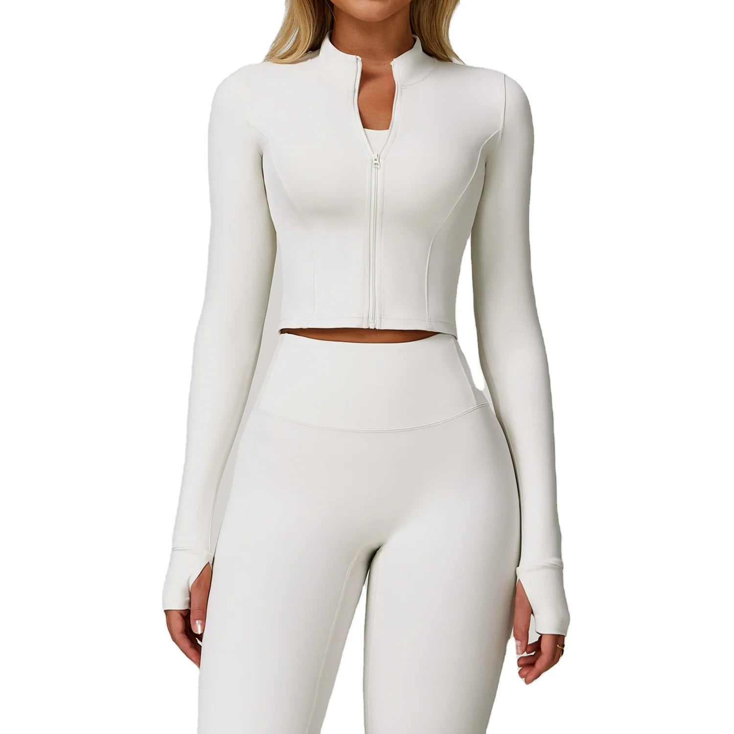 15 Colors Zipper Outdoor Running Sports Yoga Jacket Slimming Fitness Long-Sleeved Jacket Girls Quick-Drying Yoga Clothes