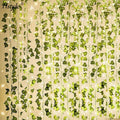 84Ft 12 Pack Artificial Ivy Garland Plants Vine Hanging Garland with 80 LED String Light Hanging for Home Kitchen Garden FZH328
