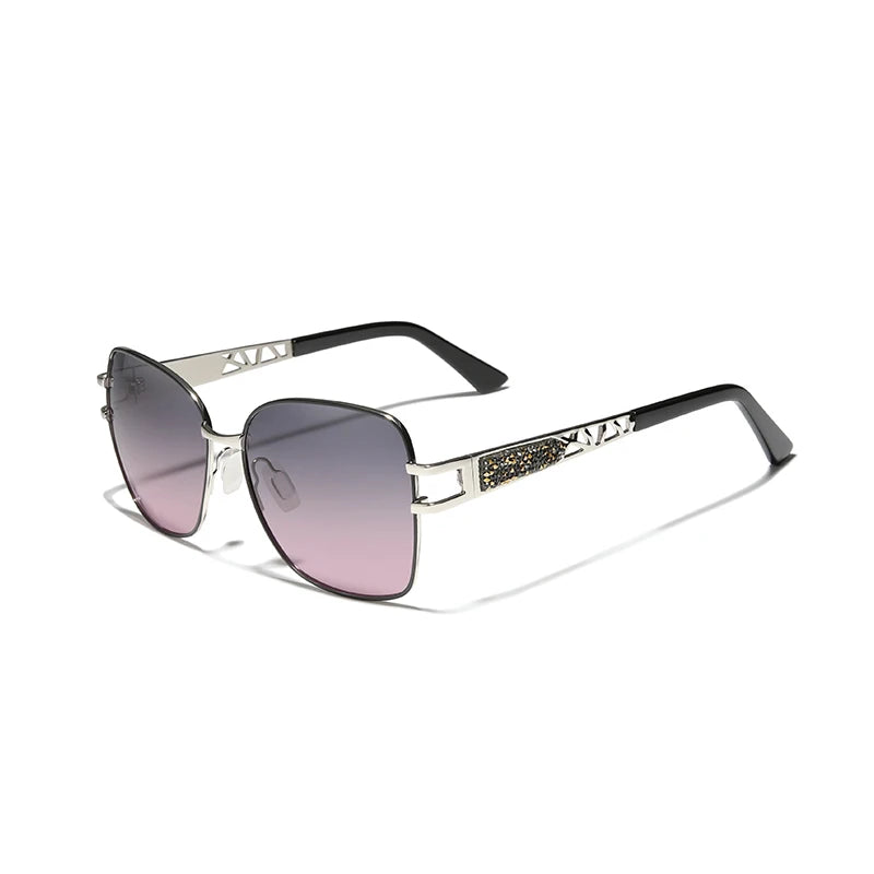 For KINGSEVEN 2023 Lady Sunglasses Luxury Brand Designer Polarized Oculos De Sol Feminino 7889 New Hollow Carved Polycarbonate