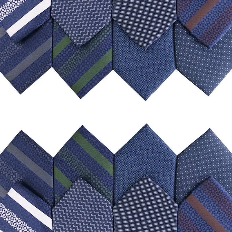 Fashion Design Striped Mens Ties 7.5cm  Necktie Gravatas for Business Man Shirt Collar Neck Ties Party Wedding Guest Gifts