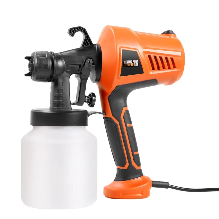 Adjustable Flow Control 110V/220V Electric Paint Sprayer Car Airless Paint Compressor Copper Material 400W/500W Yellow Orange
