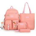 Multipurpose Japanese Style Pink Lovely School Backpack School Bag Set