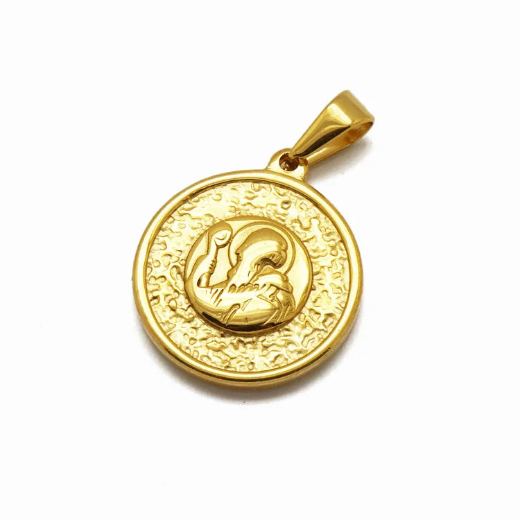 Hot Fashion Gold Color Catholic Church Stainless Steel Jesus Cross Pendant Religion Crucifix Factory Wholesale