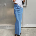 Enyami OEM ODM Elegant Clothing Ropa De Mujer Women Satin Fashion High Waisted A-line Ladies Maxi Women Latest Long Skirt Design