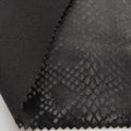 Fashion 4 Way Stretch Snake Skin Pattern Synthetic Pu Leather Fabric for Coat and Jacket
