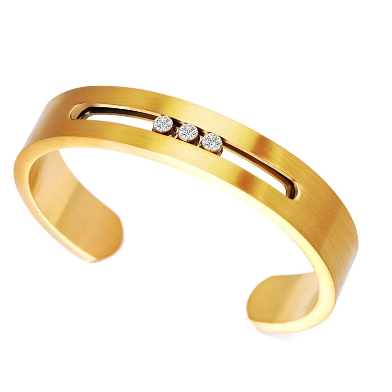 World's Best-selling  Stainless Steel Bracelets  Oversize Bangles Simple Style