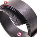 Black Custom Leather Texture Matte Waterproof TPU Coated 25mm Width 2mm Thickness Eco-Friendly Webbing Strap