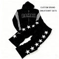 Clothing Manufacturers Custom Streetwear Full Printed Letter Logo 100% Cotton Double-Layer Zip Hoodie Loose Oversized Hoodie