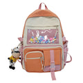 Latest Wholesale Large Japanese Fashion Pocket School Backpack Colorful Clear PVC for Teens Female Children Waterproof Feature