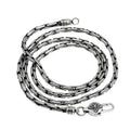 BOCAI Wholesale S925 Silver Jewelry Fashionable Trend Personalized Retro Bamboo Chain Collarbone Men's and Women's Necklaces