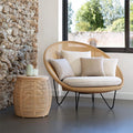 Nordic INS Creative Design Single Circular Wicker Rattan Chair Modern Outdoor Furniture for Balcony Bedroom Park Kitchen Villa