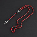 Catholic Porcelain White love Rosary Prayer Necklace Mary Blessing Rosary Prayer Necklace Porcelain White Heart-shaped Beads