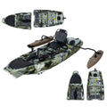 LSF 10ft Saves Space and Easy to Transport Modular Single 2 Section Detachable Fishing Pedal Kayak for Sale