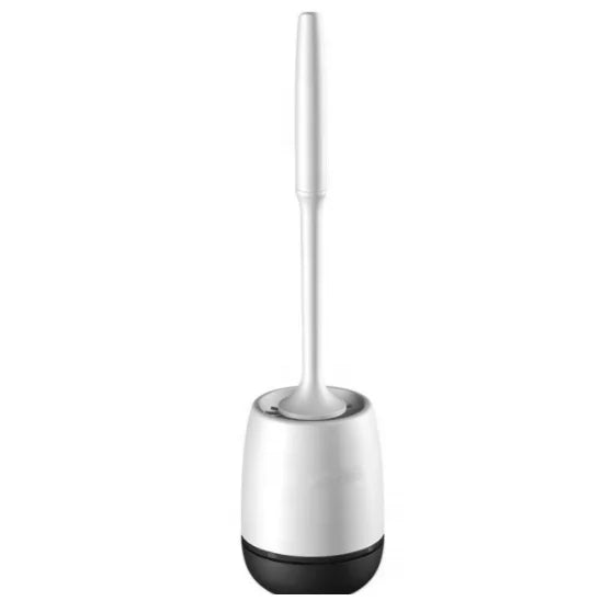 Cheap Flat Silicone Flexible Toilet BOWL Brush With Holder Set Bathroom Cleaning Silicone Toilet Brush
