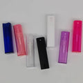 In Stock Refillable 8ml Solid square Refillable Pocket Glass Perfume Spray Bottle Plastic Cover